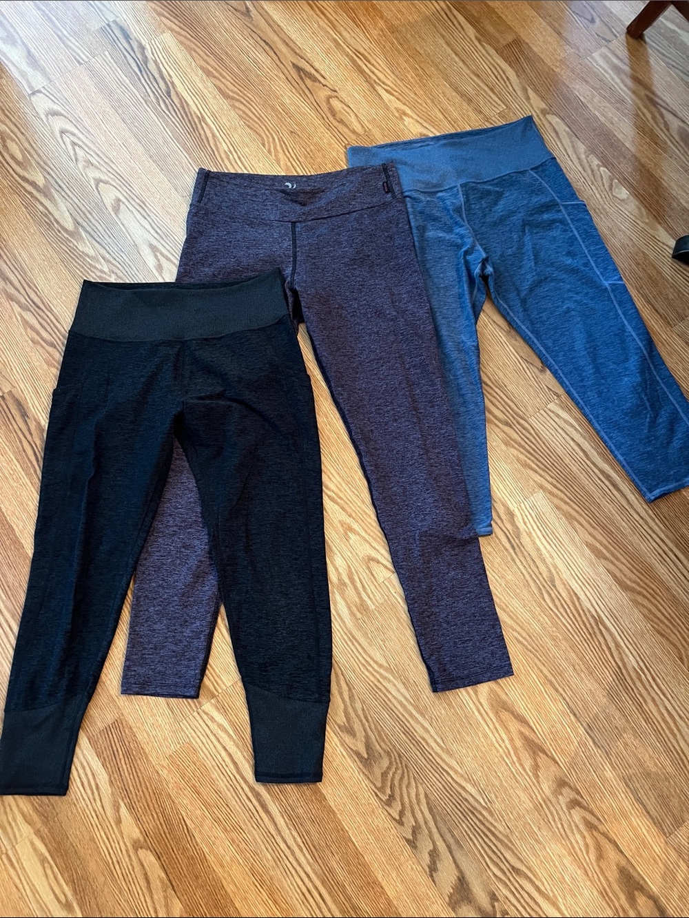 Kids Active Capri Leggings Pack - Black, Navy, Charcoal